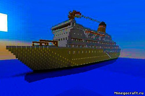 Minecraft карта корабль